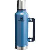 Stanley The Legendary Classic Bottle 2.0QT, Hammertone Lake 10-07934-078 botella térmica con tapón vertedor y vaso, 1.9L