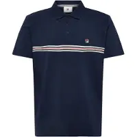 FILA Diecimo Regular Heritage Tape Polo Shirt Black Iris Talla: L | Polos Outlet | Hombre | Negro