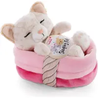 Nici Gatito De Peluche Durmiendo Con Estampado De Leopardo 12 Cm