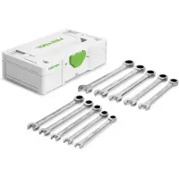 Festool 578117, Juego de llaves, Acero inoxidable, Acero inoxidable, Directas, 8, 9, 10, 11, 12, 13, 14, 15, 16, 17 mm, 265 mm