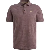 PME Legend Camiseta 'Polo shirt with allover jacquard pattern' lila