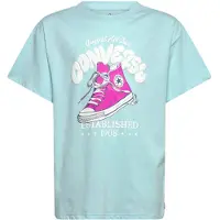 Converse Camiseta 'SNEAKER' azul claro / grafito / rosa / offwhite