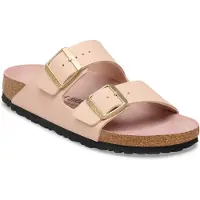 Birkenstock - Chanclas y sandalias mujer - Arizona Birko-Flor Narrow Triples New Beige/Pink Clay para Mujer de Cuero - Talla 38