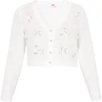 Mymo Cárdigan 'Comfy' amarillo pastel / verde pastel / rosa / offwhite