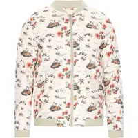 MO Chaqueta de entretiempo oliva / naranja / rojo / offwhite
