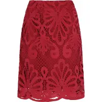 Faina Falda rojo oscuro