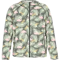 MO Chaqueta de entretiempo antracita / verde claro / rosa
