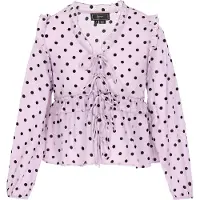 Faina Blusa 'Fashion Look' lila / negro