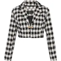 Faina Blazer gris / negro / blanco