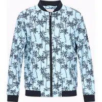 MO Chaqueta de entretiempo marino / azul claro