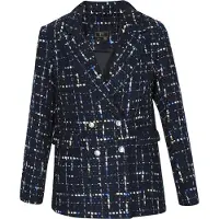 Faina Blazer azul / negro / blanco