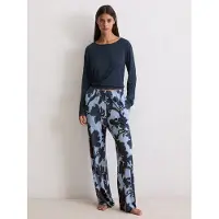 Marc O'Polo Pantalón de pijama azul claro / negro