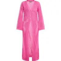 Ebeeza Abrigo de punto rosa