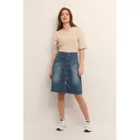 Cream Falda 'CR Lone' azul denim / marrón claro