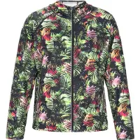 MO Chaqueta de entretiempo verde / rosa / negro