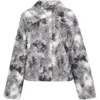 IZIA Chaqueta de entretiempo gris / gris claro / blanco