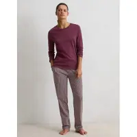 Marc O'Polo Camiseta para dormir ' Mix N Match Cotton ' baya / burdeos