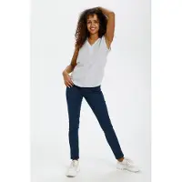 Kaffe Top 'Amber' navy / blanco
