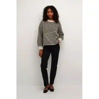 Kaffe Jersey 'Verana' beige / negro