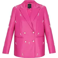 Faina Blazer 'Fashion Look' fucsia / blanco perla