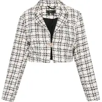 Faina Blazer 'Fashion Look' negro / blanco
