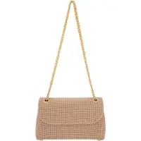 Faina Bolso de mano champán / rosa claro