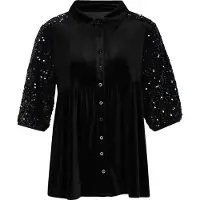 Faina Blusa negro