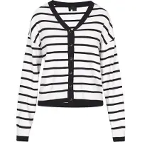 Dreimaster Klassik Cárdigan negro / blanco