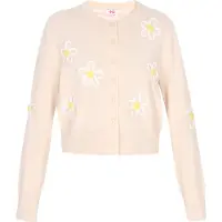 Mymo Cárdigan beige / amarillo / offwhite