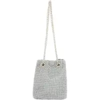 Faina Bolso de hombro plata / transparente