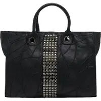 Faina Bolso de mano negro / plata