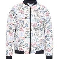 MO Chaqueta de entretiempo azul / rosa / negro / offwhite