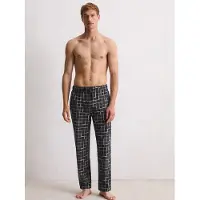 Marc O'Polo Pantalón de pijama ' Mix N Match Cotton ' negro / blanco