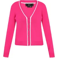 Faina Cárdigan fucsia / blanco