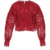 Faina Blusa rojo oscuro