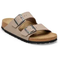 Birkenstock para hombre. 1032019 Sandalias Arizona Birko-Flor (Ajuste Regular) taupe (44), Plano, Ninguno, Casual, outlet 2026.