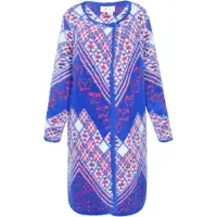 IZIA Cárdigan azul / rojo / offwhite