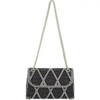 Faina Bolso de hombro gris basalto / negro