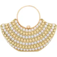 Faina Bolso de noche oro / blanco