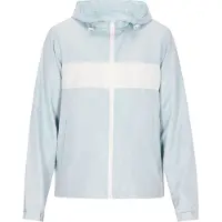Mimo Chaqueta de entretiempo turquesa / blanco