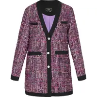 Faina Blazer rosa / púrpura / negro