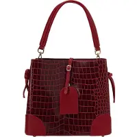 Faina Bolso de mano rojo carmesí