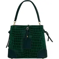 Faina Bolso de mano verde oscuro
