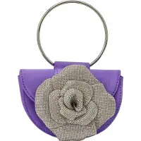 Faina Bolso de mano gris / azul violaceo / transparente