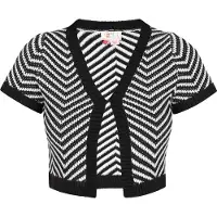 IZIA Cárdigan negro / blanco