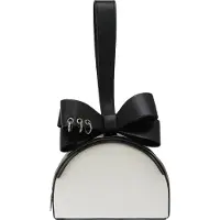 Faina Bolso de mano gris / negro