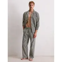 Marc O'Polo Pantalón de pijama ' Cozy Flannel ' crema / navy