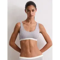 Marc O'Polo Sujetador 'Essentials' lila / blanco
