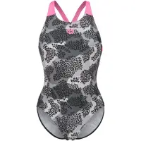 Arena - Women's Camo Swimsuit V Back L - Traje de baño size 36, gris