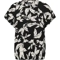 Kaffe Blusa 'KAVilia' negro / offwhite
